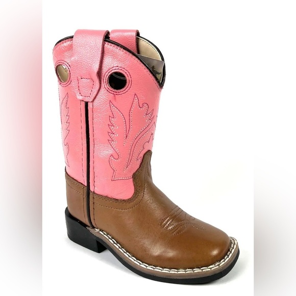 Old West Toddler Square Toe Boots size 8 - Picture 1 of 14